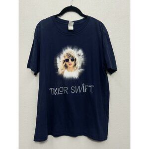 Taylor Swift The 1989 World Tour T Shirt Double Sided Blue Adult Size XL